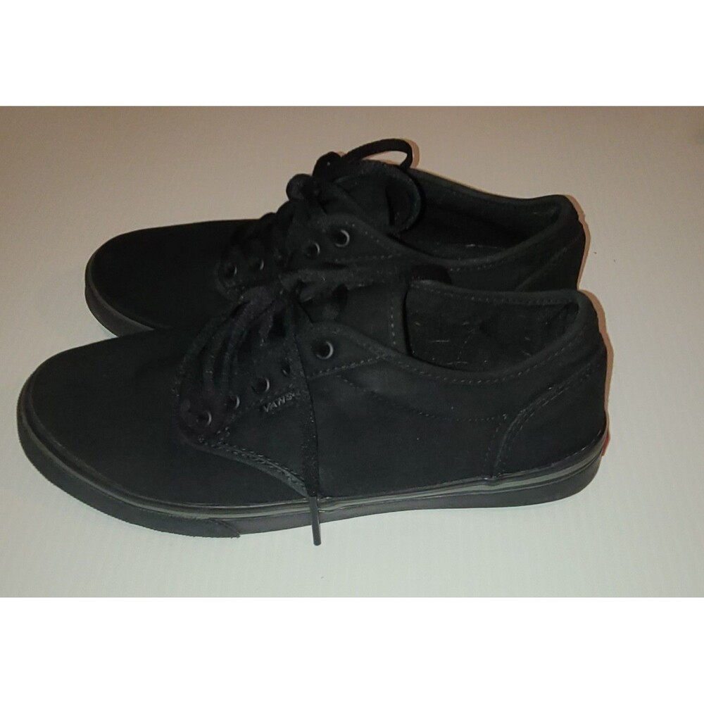 Vans Black Canvas Sneakers Shoes  Womens Size 6 TC9R